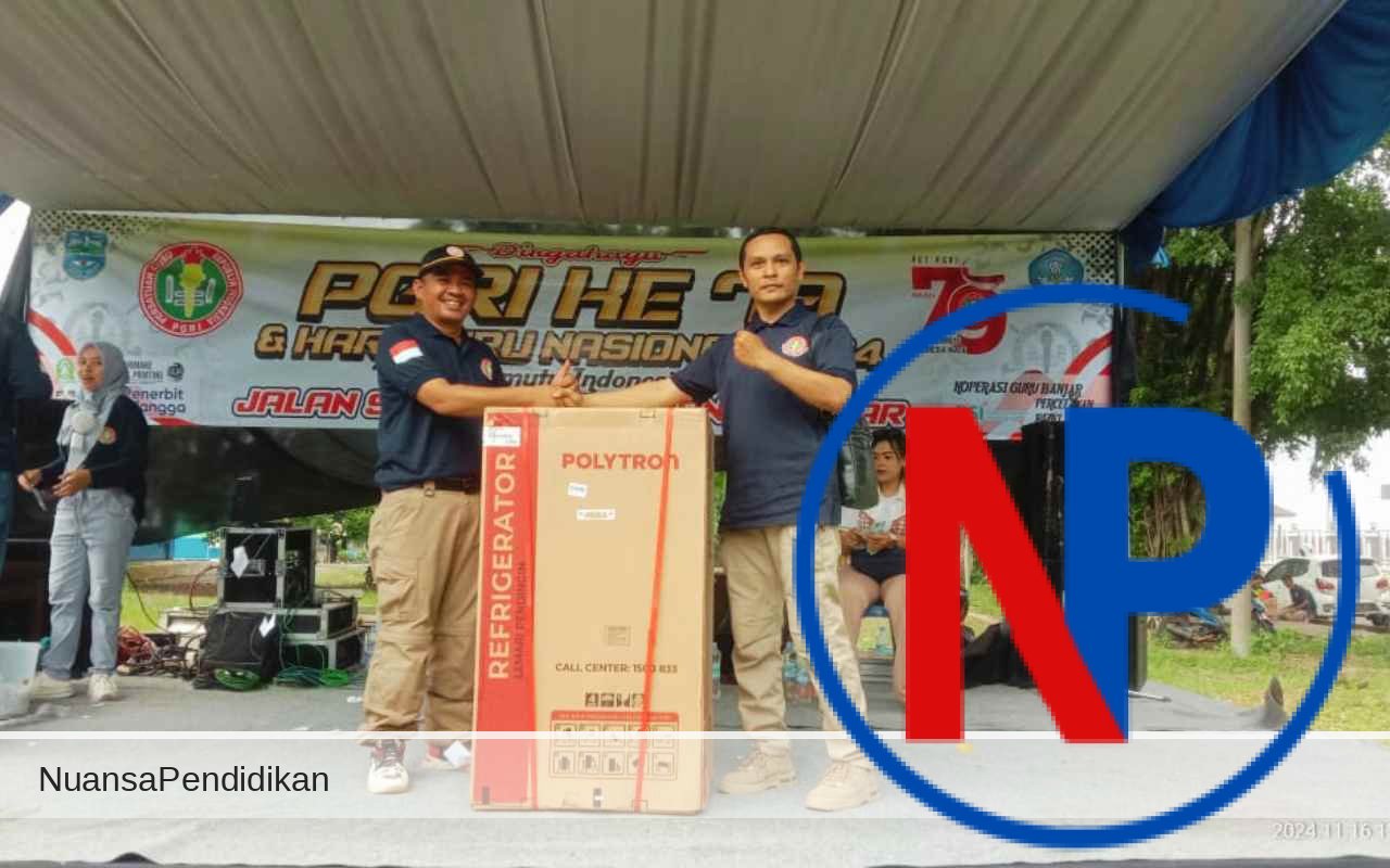 HUT PGRI ke-79 di Banjar Semarak Dengan Doorprize Kulkas